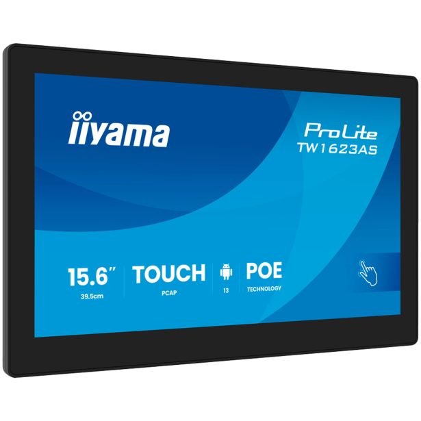 RAČUNALNIŠKI MONITOR IIYAMA 15.6" LED LCD TOUCH TW1623AS-B3P 24/7 IPS FHD