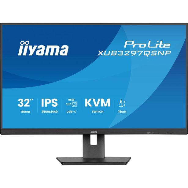 RAČUNALNIŠKI MONITOR IIYAMA 32" LED LCD XUB3297QSNP- B1 IPS 2K HDMI/DP/USB