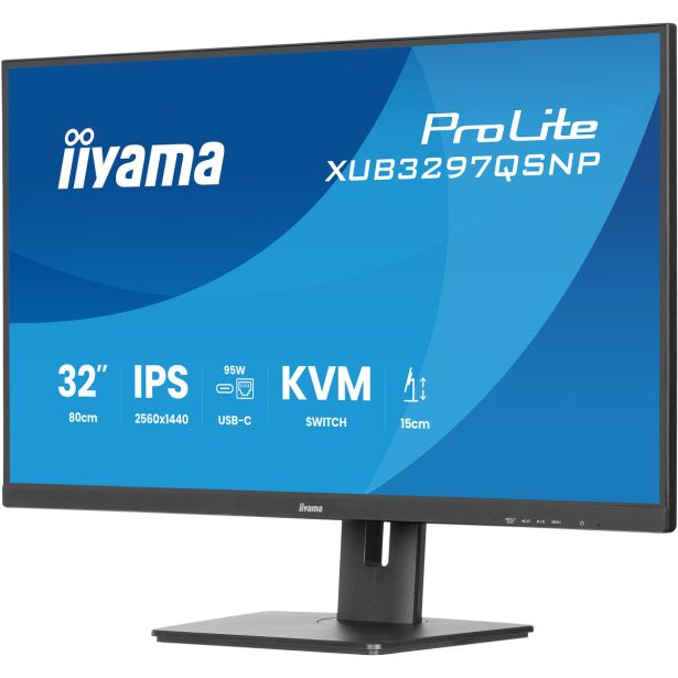 RAČUNALNIŠKI MONITOR IIYAMA 32" LED LCD XUB3297QSNP- B1 IPS 2K HDMI/DP/USB