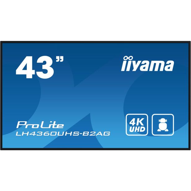 RAČUNALNIŠKI MONITOR IIYAMA 42.5" LED LCD LH4360UHS -B2AG VA 4K 16:9 HDMI/
