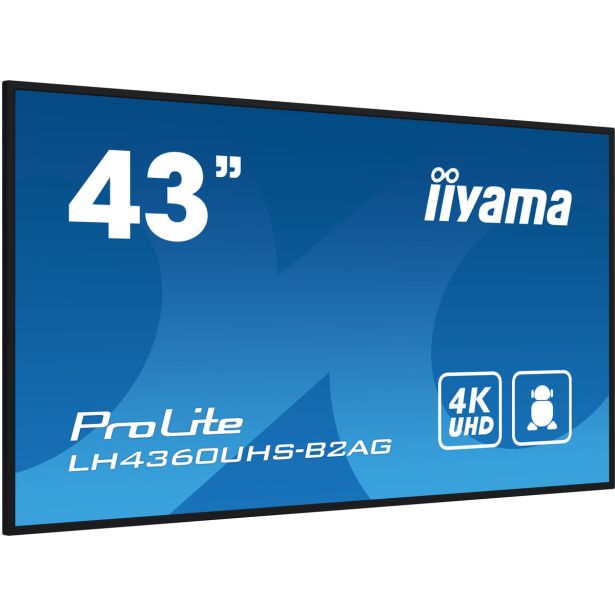 RAČUNALNIŠKI MONITOR IIYAMA 42.5" LED LCD LH4360UHS -B2AG VA 4K 16:9 HDMI/