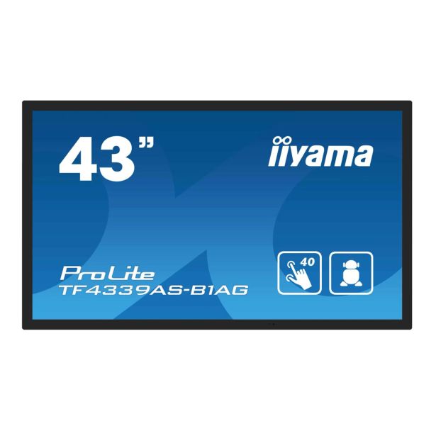 RAČUNALNIŠKI MONITOR IIYAMA 42.5" LED LCD TOUCH TF4339AS B1AG IPS 4K 16:9