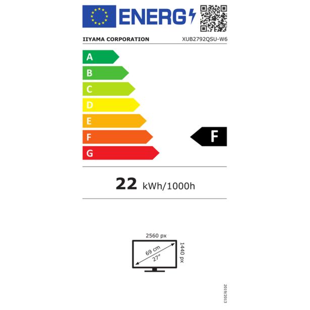 RAČUNALNIŠKI MONITOR IIYAMA XUB2792QSU-W6 IPS 2K H 27" LED LCD