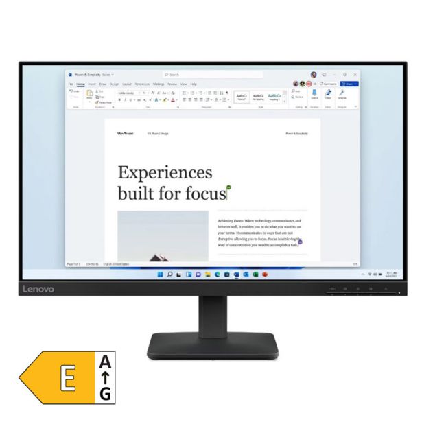 RAČUNALNIŠKI MONITOR LENOVO 23.8" LED LCD L24-4E IPS FHD 16:9 100HZ HDMI
