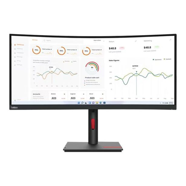 RAČUNALNIŠKI MONITOR LENOVO T34W-30 WQHD VA 21:9