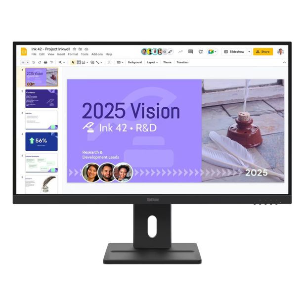 RAČUNALNIŠKI MONITOR LENOVO THINKVISION E27Q-40 IPS 27"/QHD/100HZ/350CD/3Y
