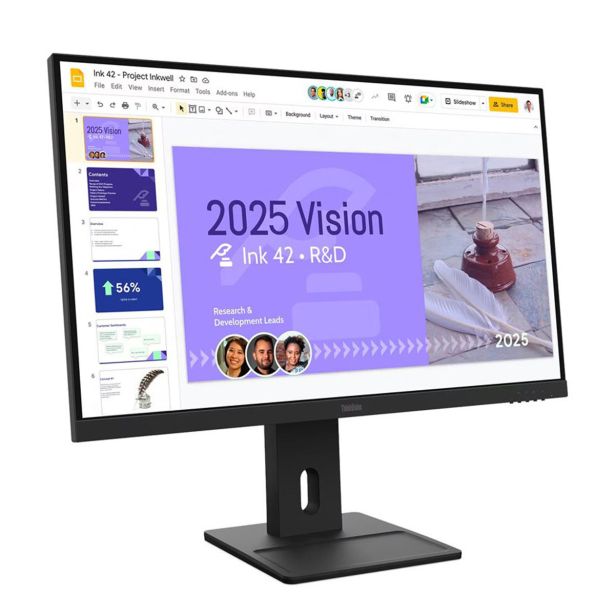 RAČUNALNIŠKI MONITOR LENOVO THINKVISION E27Q-40 IPS 27"/QHD/100HZ/350CD/3Y