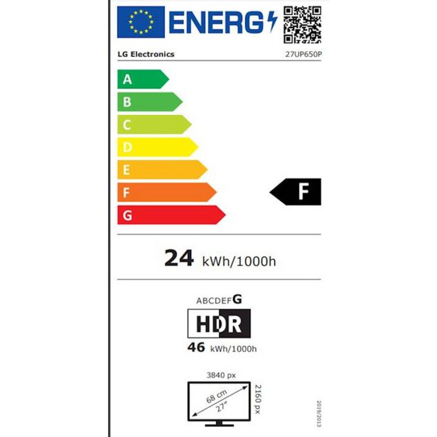 RAČUNALNIŠKI MONITOR LG 27UP650P-W 4K 16:9, 3840 X 2160