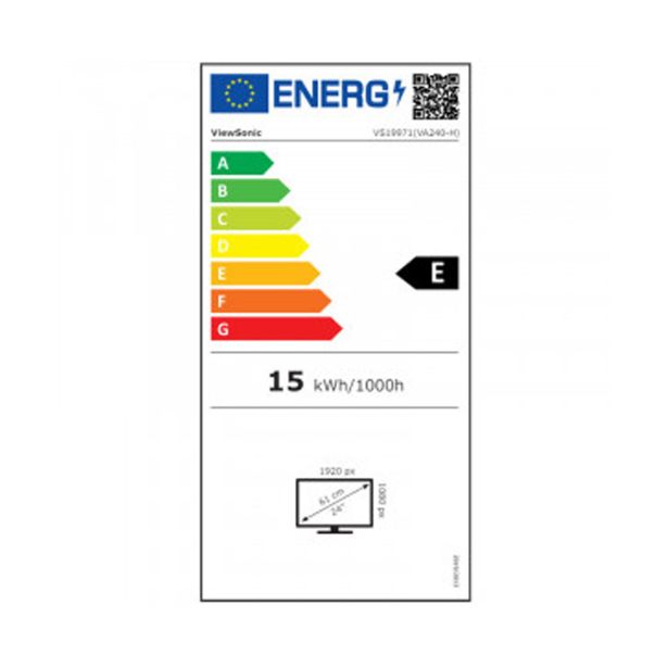 RAČUNALNIŠKI MONITOR VIEWSONIC 23.8" LED LCD VA240-H PS FHD 100HZ VGA/HDMI