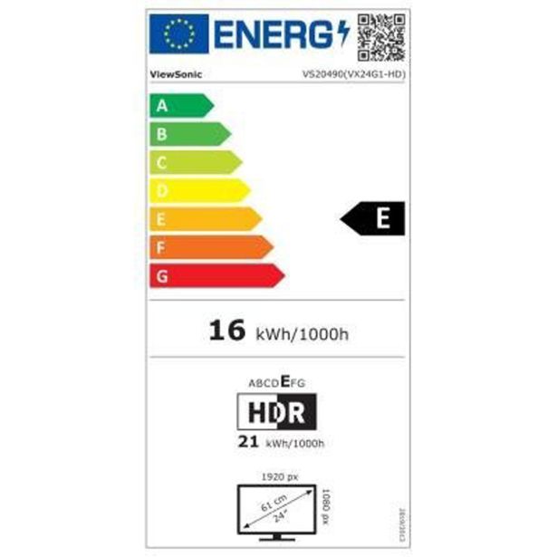 RAČUNALNIŠKI MONITOR VIEWSONIC 23.8" LED LCD VX24G1- HD IPS FHD 180HZ HDMI