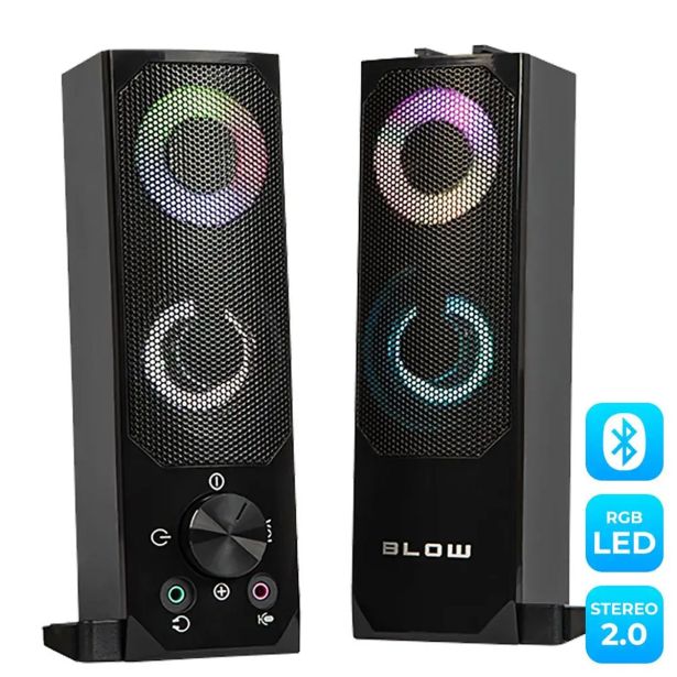 RAČUNALNIŠKI ZVOČNIKI SOUNDBAR MS-28, 2V1, 2.0 STEREO, USB, BLUETOOTH, RGB LED OSVETLITEV
