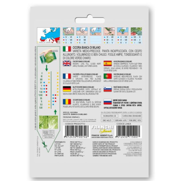 LISTNA ZELENJAVA FRANCHI SEMENTI RADIČ BIANCA DI MILANO