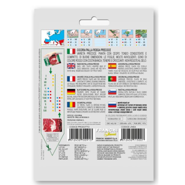 LISTNA ZELENJAVA FRANCHI SEMENTI RADIČ PALLA ROSSA