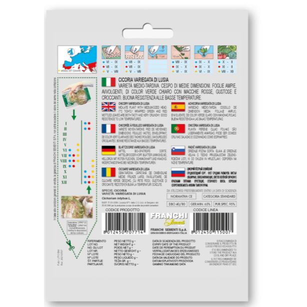 LISTNA ZELENJAVA FRANCHI SEMENTI RADIČ VARIEGATA DI LUSIA