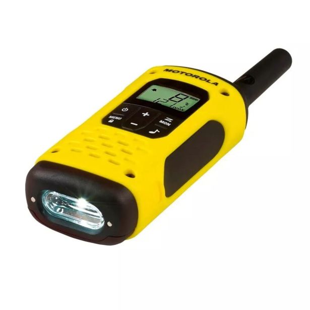 RADIJSKA POSTAJA MOTOROLA T92 H20 WALKIE TALKIE RUMENO-ČRN