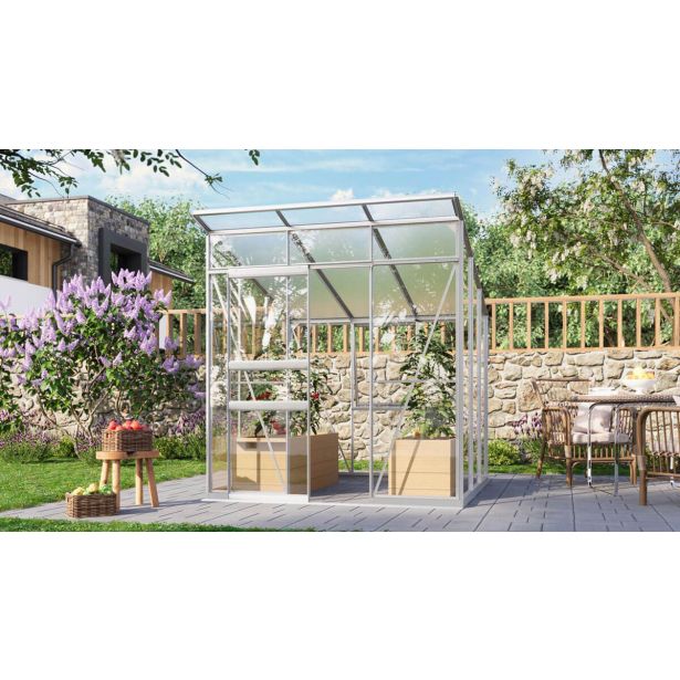 RASTLINJAK, STEKLO/POLIK. VITAVIA PALMA 4450 ESG/HKP, BARVA ELOKSIRANO ALUMINIJ