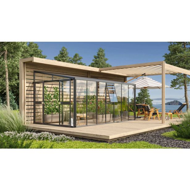 RASTLINJAK, STEKLO/POLIK. VITAVIA ATHENA 11900 ESG/VP ČRNA 2.7X4.6M