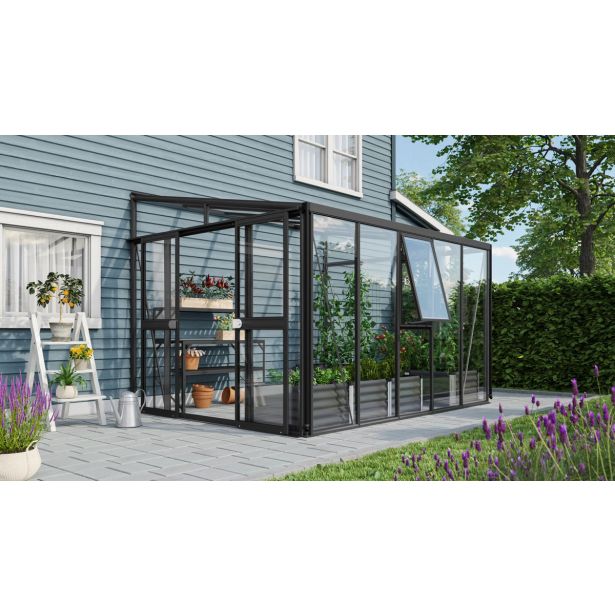 RASTLINJAK, STEKLO/POLIK. VITAVIA ATHENA 8600 ESG/VP ČRNA 3.4X2.7M