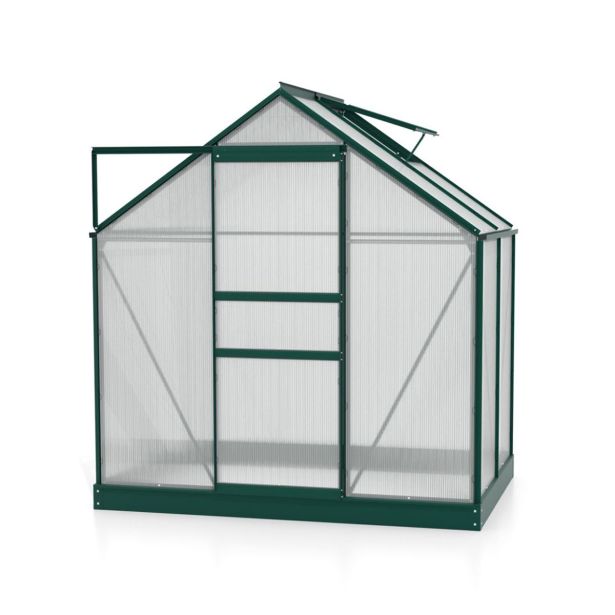 RASTLINJAK, VOLTE PLOŠČE VITAVIA PLANET 2500 HKP 6MM, 1,95X1,31M SMARAGDNA - RASTLINJAK+ OKVIR ZA TEMELJ