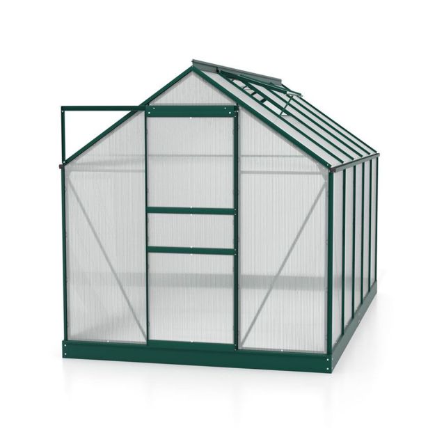 RASTLINJAK, VOLTE PLOŠČE VITAVIA PLANET 6200 HKP 6MM, 1,95X3,21M SMARAGDNA -RASTLINJAK+OKVIR ZA TEMELJ