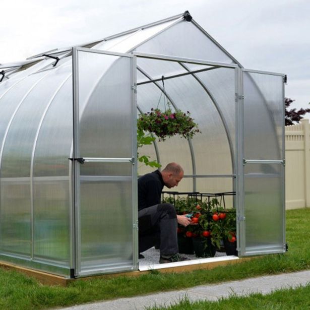 POLIKARBONATNI RASTLINJAK PALRAM BELLA 8X16 SREBRNA Š244 X D490 X V219