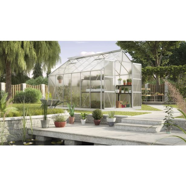 POLIKARBONATNI RASTLINJAK VITAVIA URAN 9900 HKP 4 MM ALUMINIJ 246X257X383