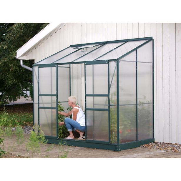 POLIKARBONATNI RASTLINJAK VITAVIA ZIDNI IDA 3300 VP 4MM SMARAGDNA 2.5X1.3M