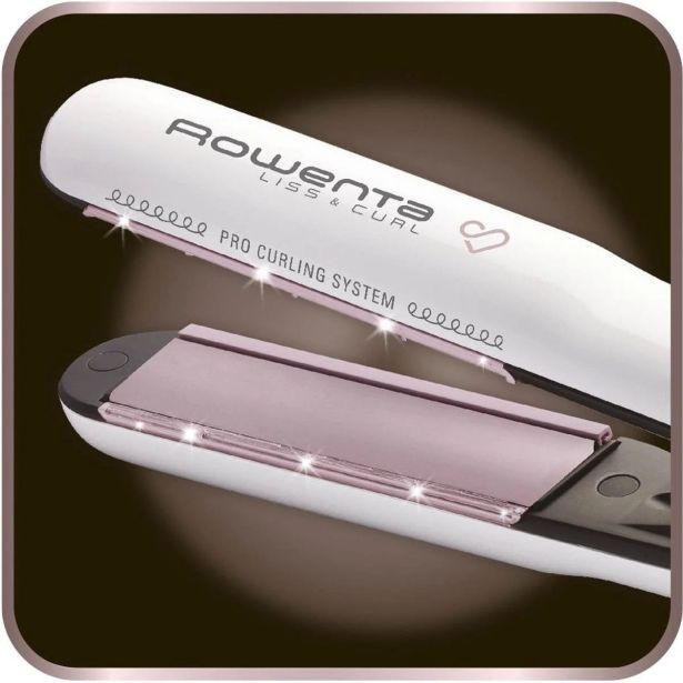 RAVNALEC IN KODRALNIK LAS SF7660F0 LISS & CURLS PREMIUM CARE ROWENTA