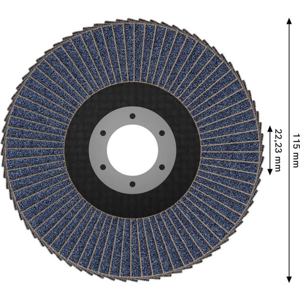RAVNI BRUSNI LAMELNI DISK BOSCH 115 X 22.23 MM. G120 T27