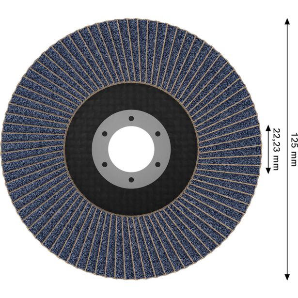 RAVNI BRUSNI LAMELNI DISK BOSCH 125 X 22.23 MM. G120 T27