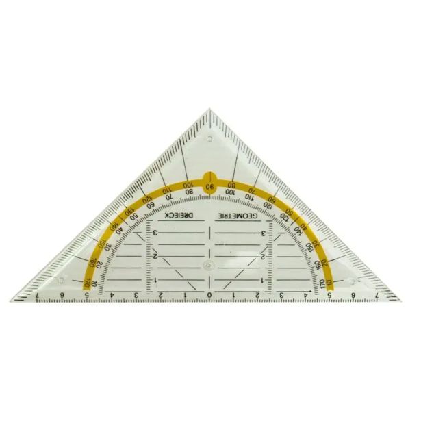 RAVNILO, ŠABLONA GEO TRIKOTNIK 16 CM BL-1640