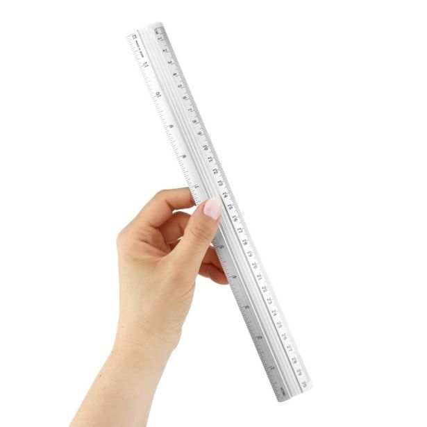 RAVNILO, ŠABLONA LEVIA 30 CM ALUMINIJ SIV 009889