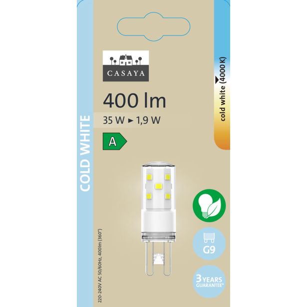 RAZNA LED ŽARNICA CASAYA G9 1.9W 400LM 4000K