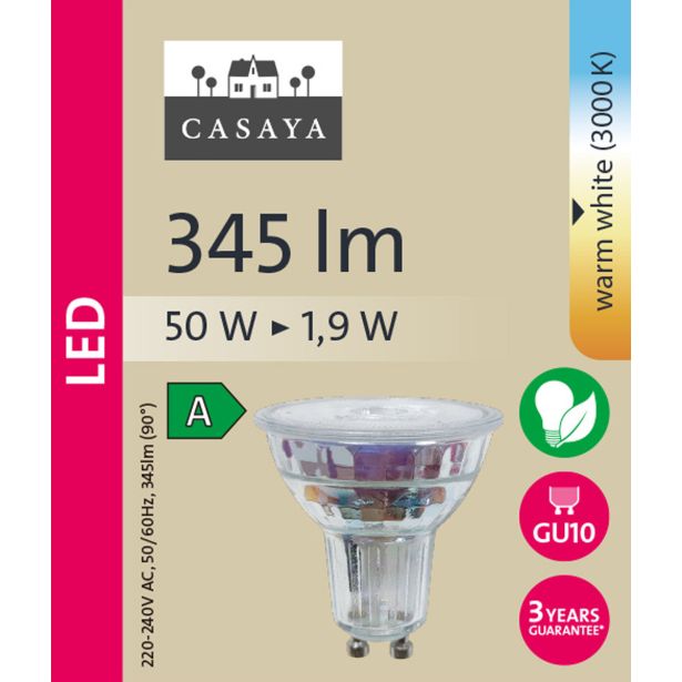 RAZNA LED ŽARNICA CASAYA REFL. PAR16 1.9W 38° 345LM 3000K