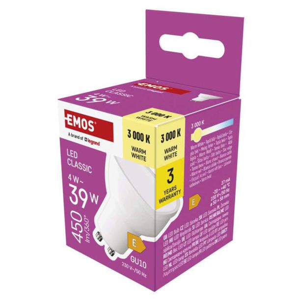 RAZNA LED ŽARNICA EMOS CLS MR16 4W GU10