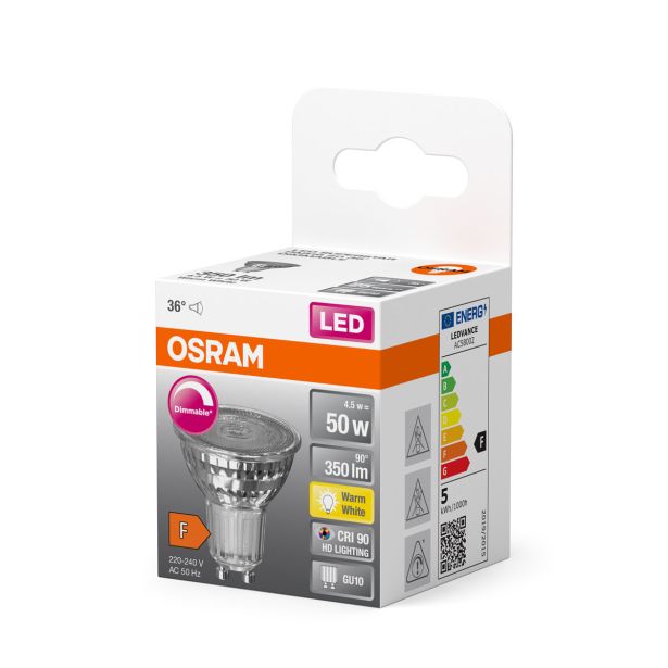 RAZNA LED ŽARNICA OSRAM SST PAR16 D 50 36 4.5W/927 GU10