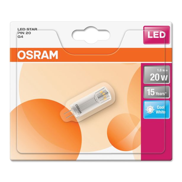 RAZNA LED ŽARNICA OSRAM ST PIN20 1.8W//840 12V G4