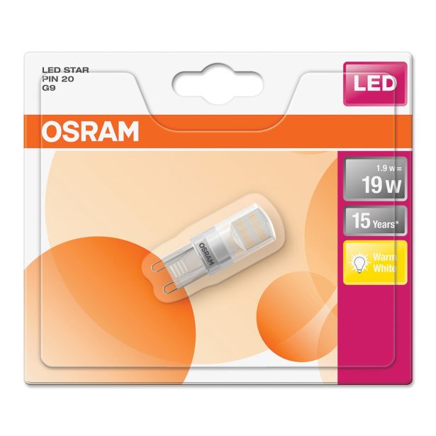 RAZNA LED ŽARNICA OSRAM ST PIN20 1.9W//827 220-240V G9 MAT