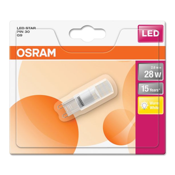 RAZNA LED ŽARNICA OSRAM ST PIN20 2.6W/827 220-240V G9 MAT