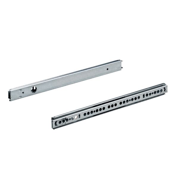 KROGLIČNO VODILO ZA PREDAL HETTICH DIY 315-500 MM, DELNI IZVLEK, UTOR PREDALA 27MM, POCINKAN