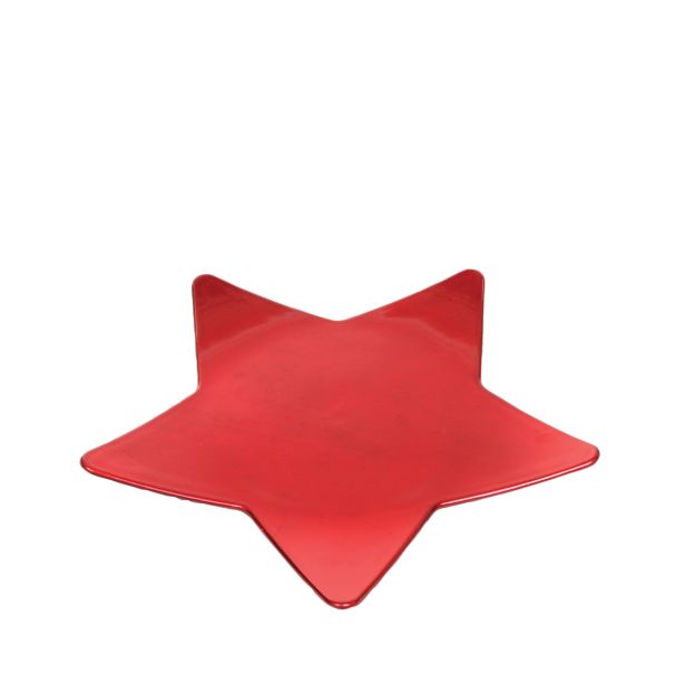 RDEČ KROŽNIK ZVEZDA 30 CM