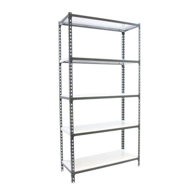 REGAL SIMONRACK 180X90X40 CM 5P/180KG ANTRACIT BELA SIMONCLICK