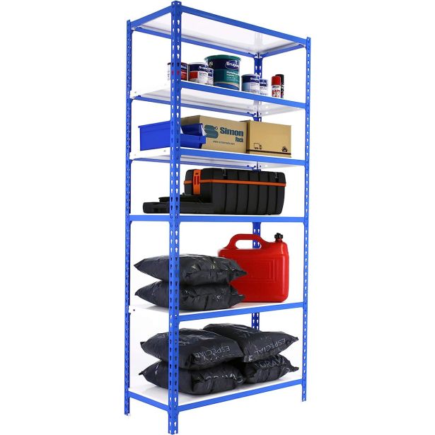 REGAL SIMONRACK 250X100X40 CM 6P/180KG MODRA BELA SIMONCLICK
