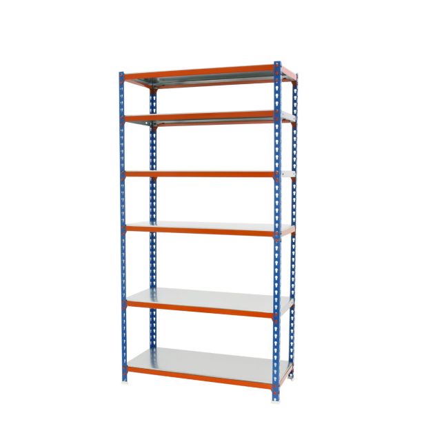 REGAL SIMONRACK 250X110X50 CM 6P/200KG MODRA ORANŽNA SIMONCLICK