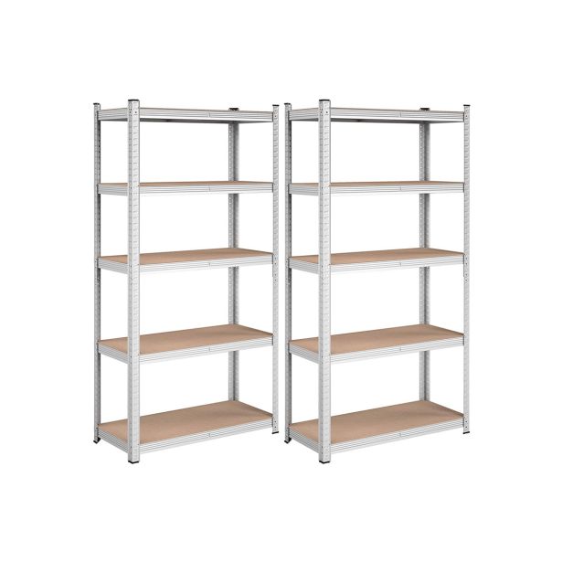 REGAL SONGMICS 180X90X40 CM 5P/175KG GLR040E02 BEŽ-SREBRN