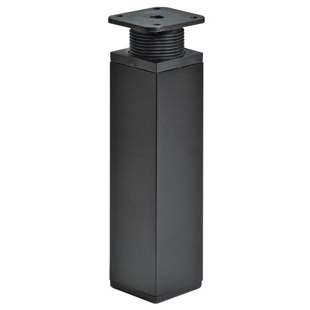 REGULACIJSKA NOGICA HETTICH DIY 150 - 165X40X40 MM KOVINSKA, ČRNA