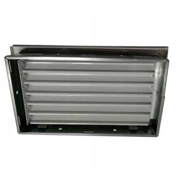 REŠETKA ZA KAMIN DARCO PRAVOKOTNA REGULACIJSKA 30X17 BELA