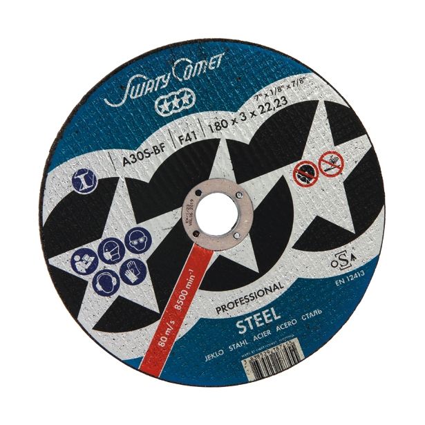 REZALNA PLOŠČA ZA JEKLO SWATYCOMET-P 180X3X22.23 MM A30S-BF