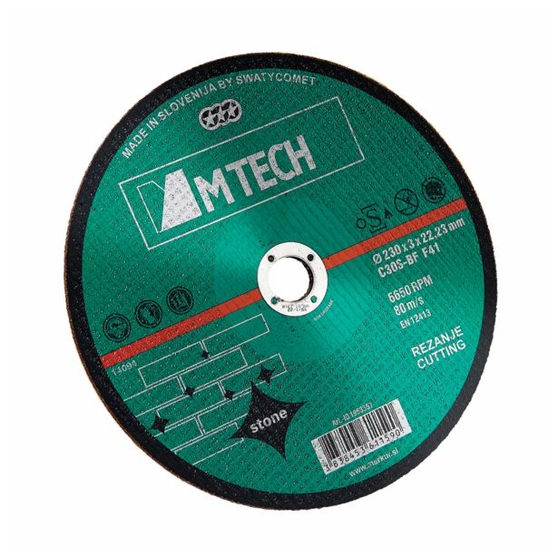 REZALNA PLOŠČA ZA KAMEN MTECH 230X3X22 MM C30S-BF