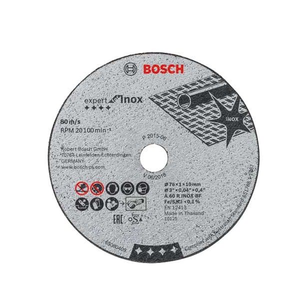 REZALNA PLOŠČA ZA RF BOSCH 76X1X10 MM A60 ZA INOX